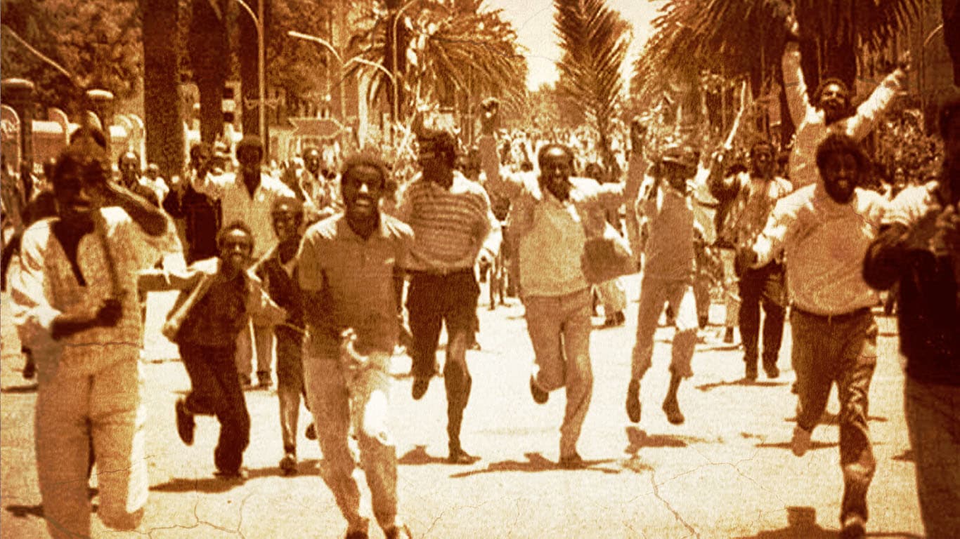 Asmara residents celebrate liberation, 24 May 1991