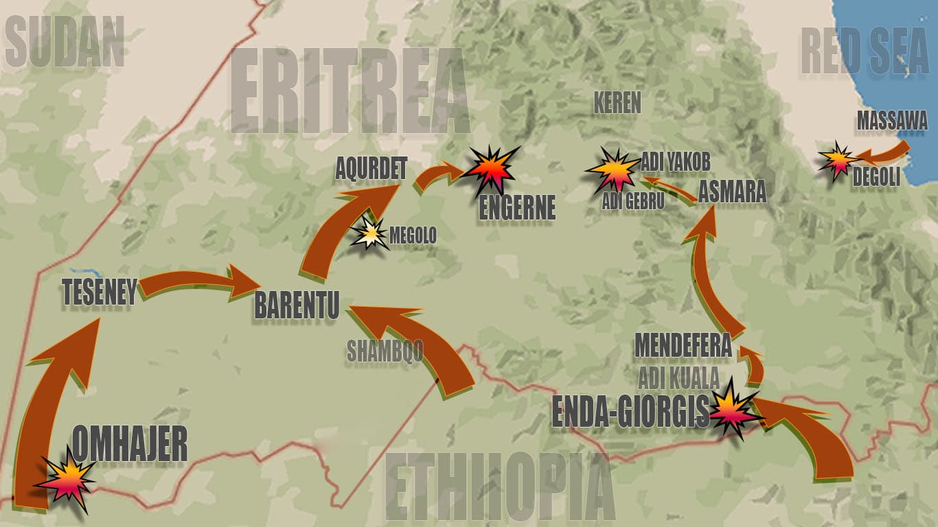 Ethiopian Derg Government 1st Military Campaign Against EPLF