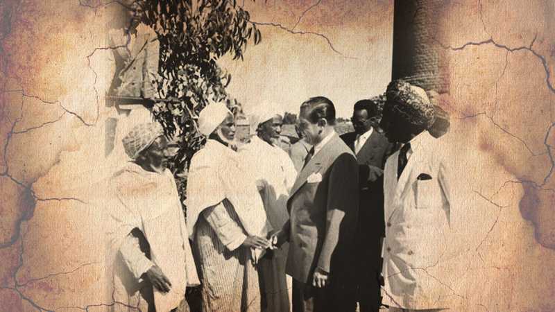 U.N. Commissioner Anze Matienzo arrived to oversee the federation of Eritrea with Ethiopia, seen here meeting Eritrean representatives