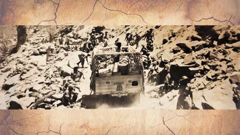 The Battle of Keren, 1941 - the climb on the debris-filled Tnkulahas road