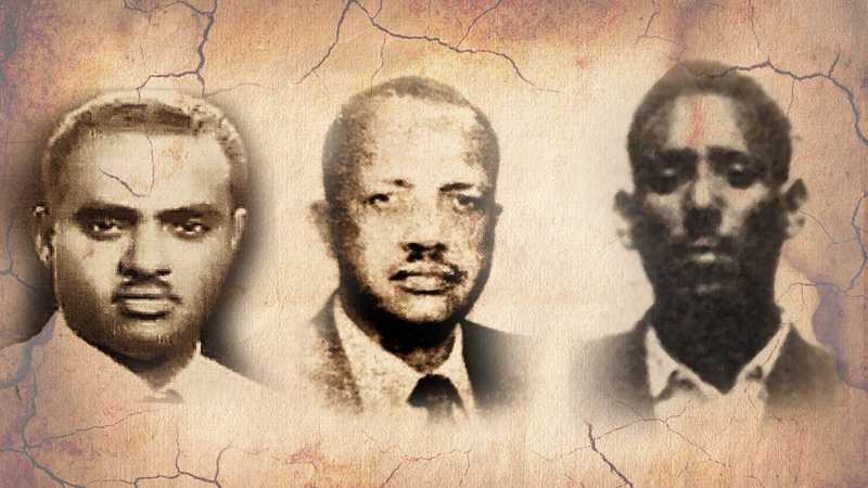 Founders of ELM: Mohamed Said Nawud, Saleh Ahmed Iyay and Yasin Aqeda. Others include Idris Mohammed Hassan and Said Sabr