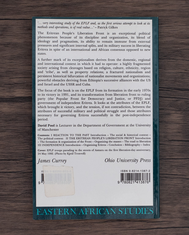 Guerrillas to Government - The Eritrean People's Liberation Front by David Pool