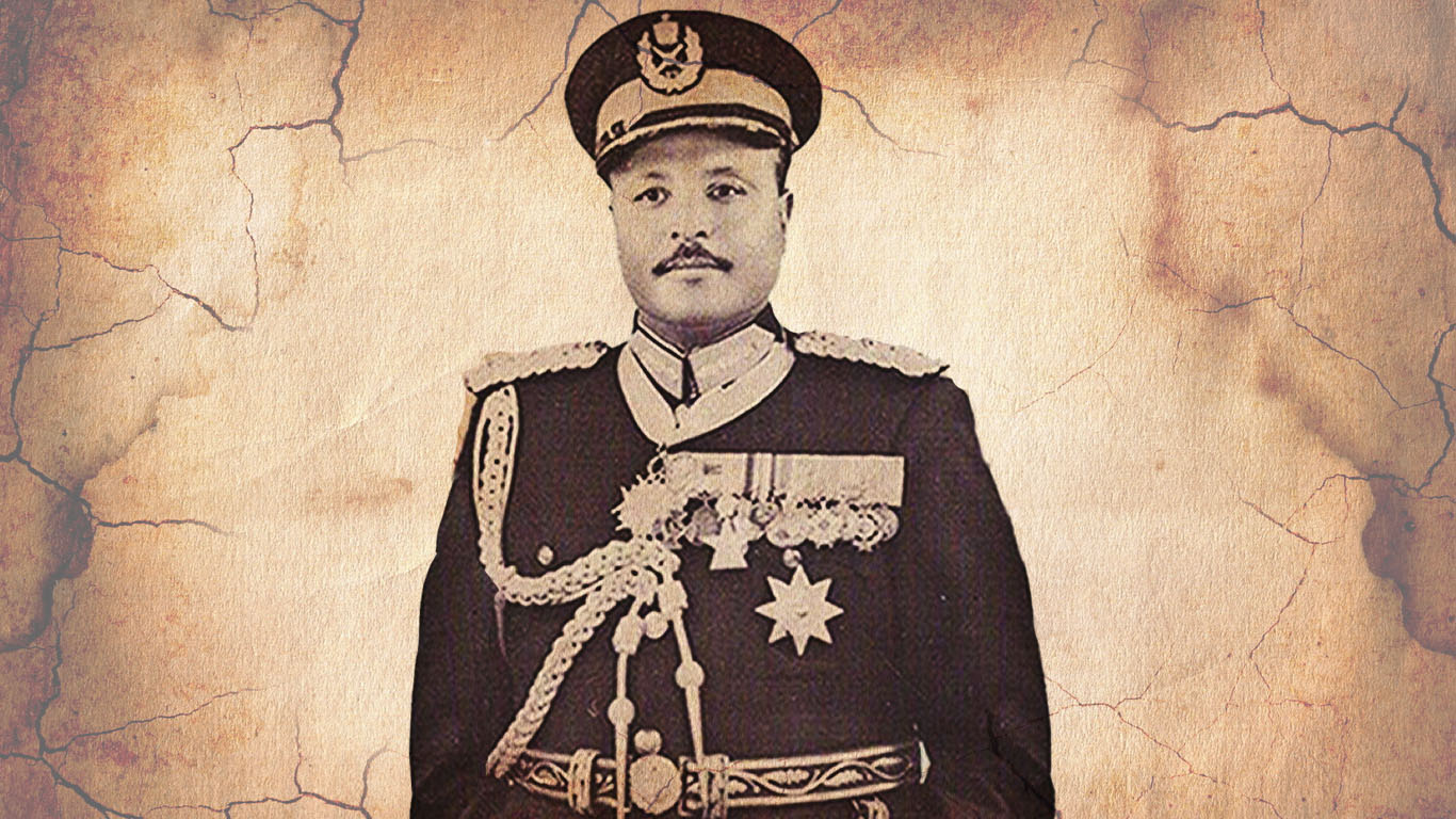 Lieutenant  General Teshome Ergetu of Ethiopia who was killed by ELF operation on the Asmara-Keren road near Elabered